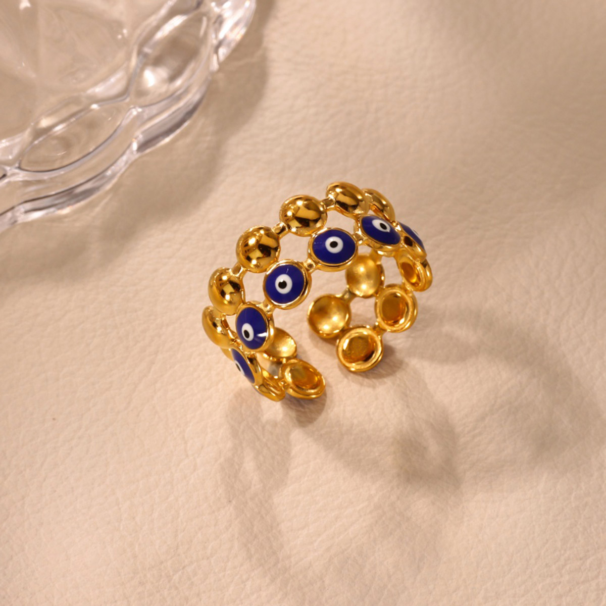 Men Accessories Evil Eye - Винтажные турецкие синие кольца от сглаза