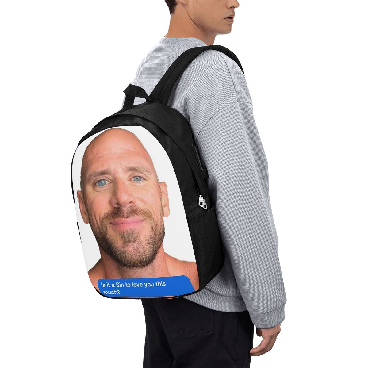 Men Accessories For Travel - Рюкзак Johnny Sins Flirty Text Bubble,