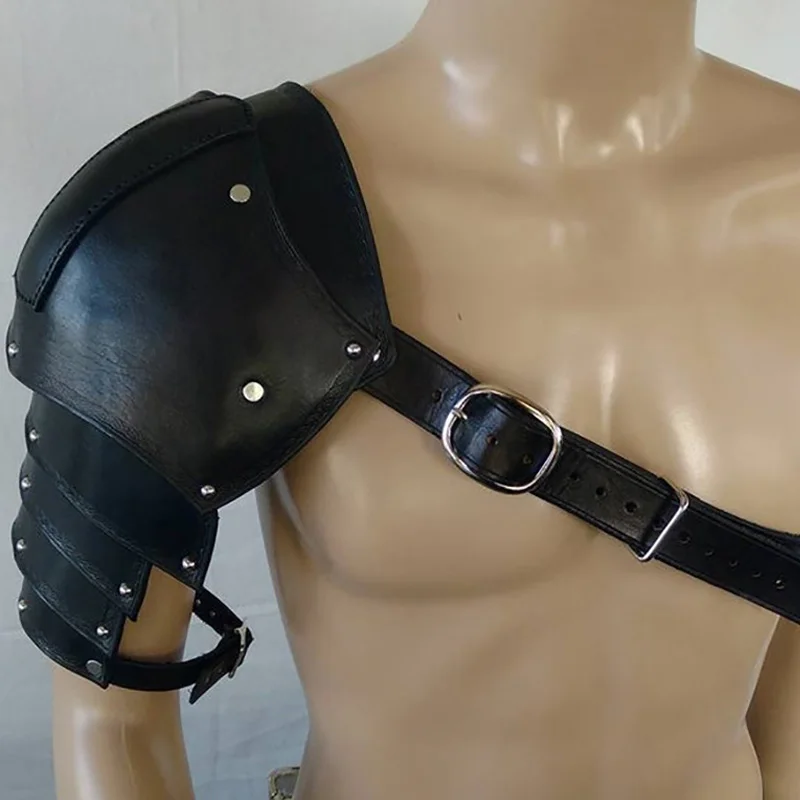 Men'S Viking Accessories - Средневековые кожаные доспехи на плечо, наплечники,