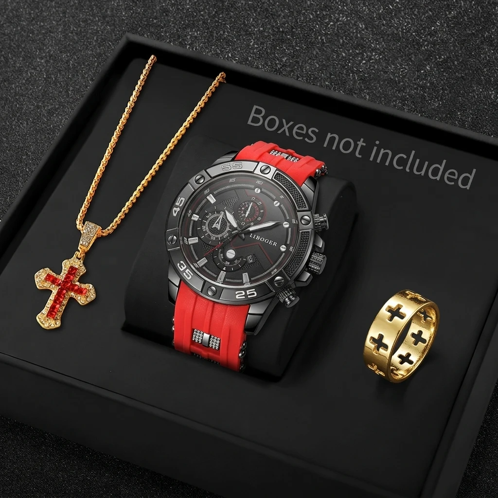 Men Accessories Gadgets - 3 шт., модные мужские спортивные часы,