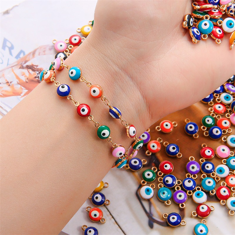 100 шт. 10 мм Классические тур – обзор и цена Men Accessories Evil Eye