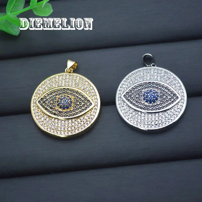 Большой круглый кулон с синим  – обзор и цена Men Accessories Evil Eye